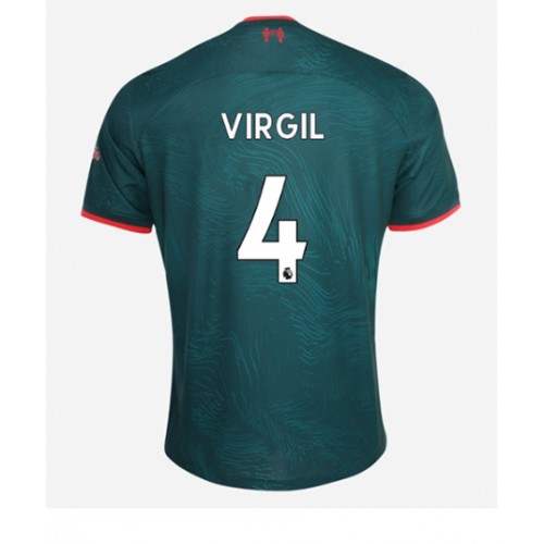 Fotbalové Dres Liverpool Virgil van Dijk #4 Alternativní 2022-23 Krátký Rukáv
